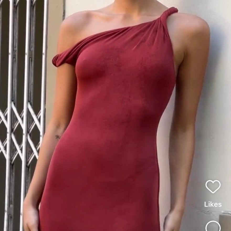 Johansen The Long Poppy Dress - Cherry photo 2
