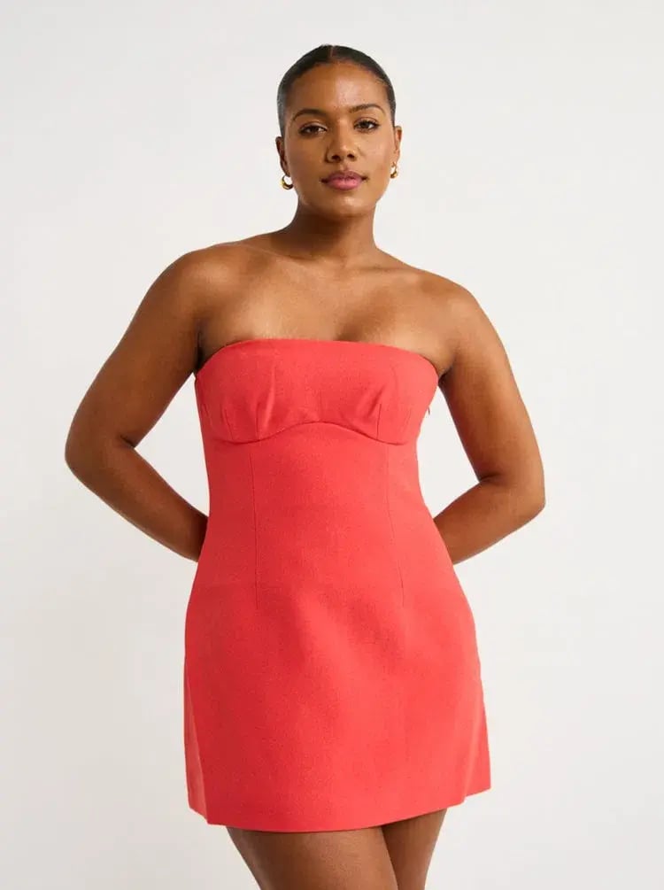 Sir the Label Spoerri Sculptured Mini Dress in Red Size 2 photo 2