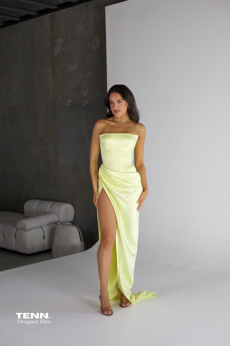 Lia Stublla Diour Gown - Lemon photo 2