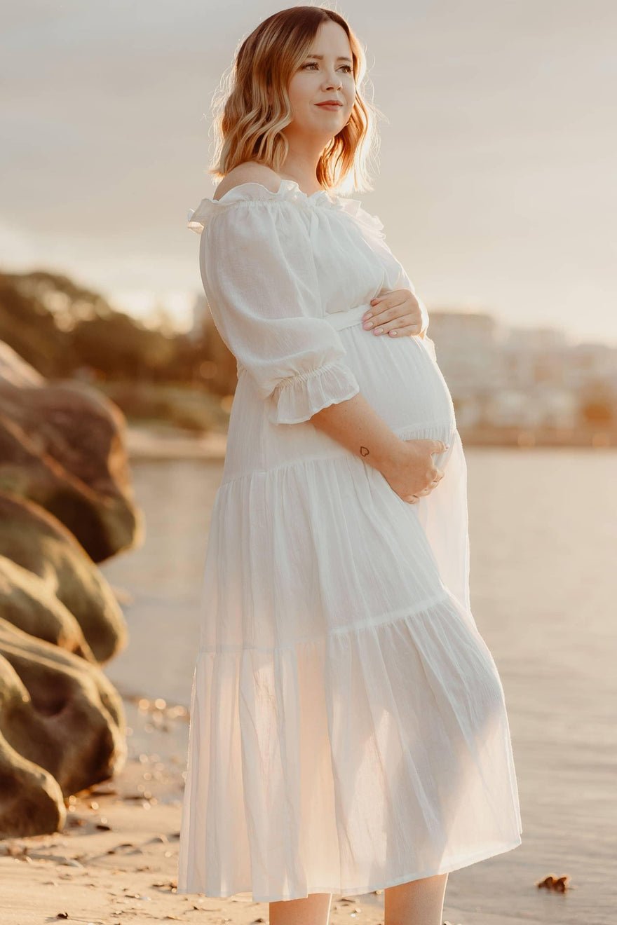 Co & Ry Goldie Maxi Dress - White photo 2