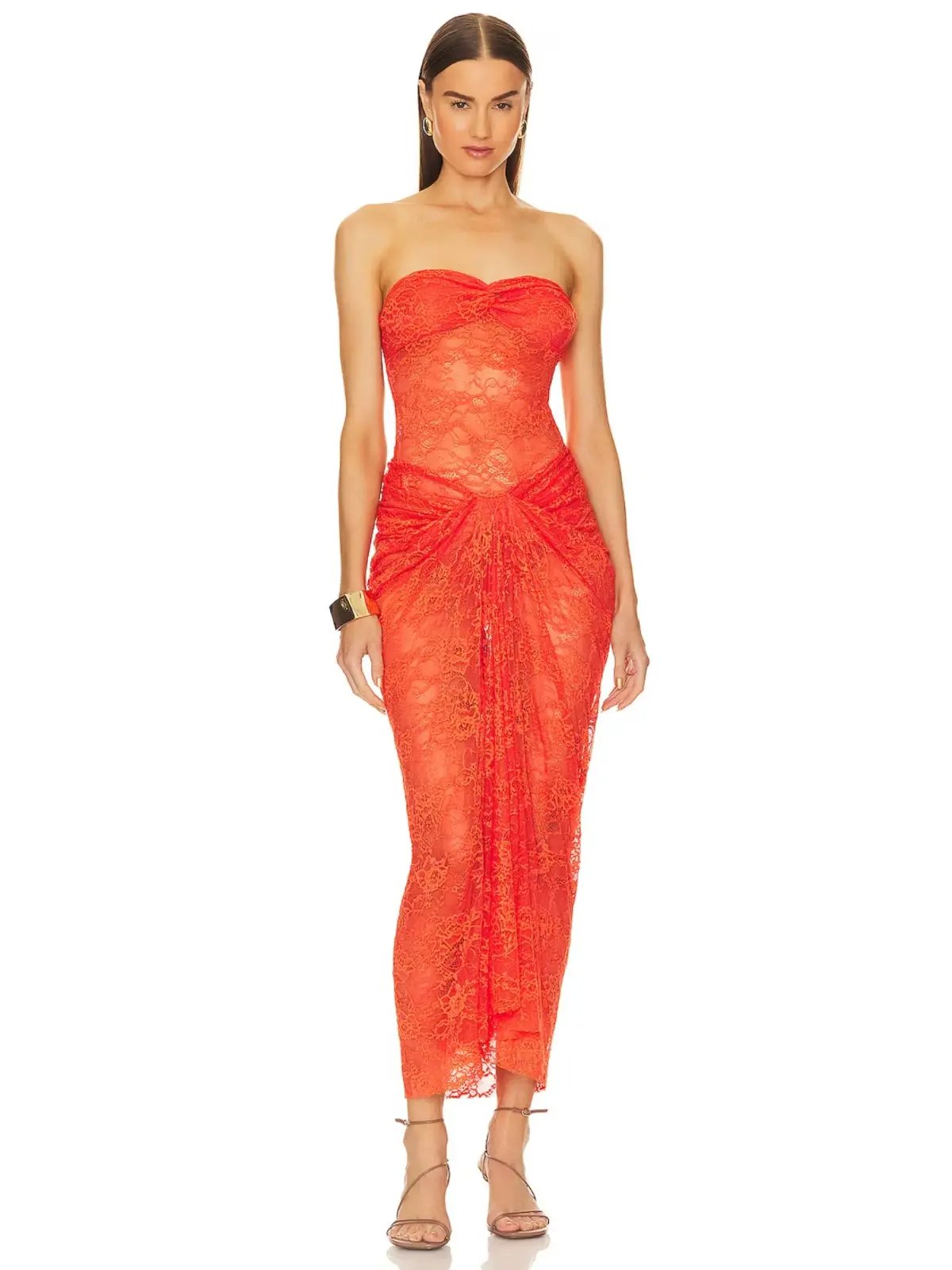Natalie Rolt Naomi Dress Tangerine Size 1 / AU 8 photo 2