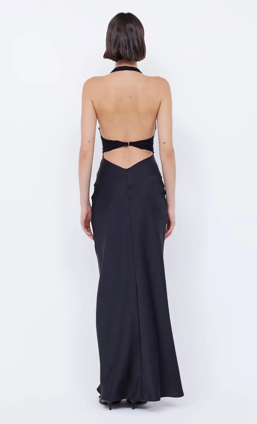 Bec & Bridge Solare Halter Maxi Dress Black Size 8 photo 2