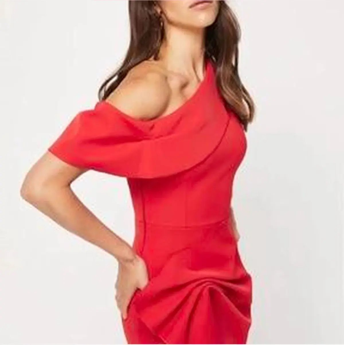 Mossman Into the Deep Dress Red Size 12 photo 3