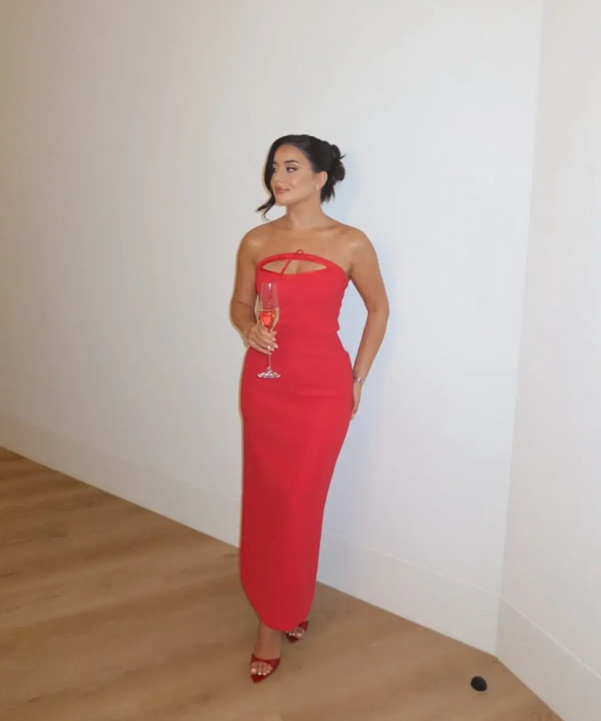 Rayane Bacha Margot Maxi Dress Red Size 8 photo 2
