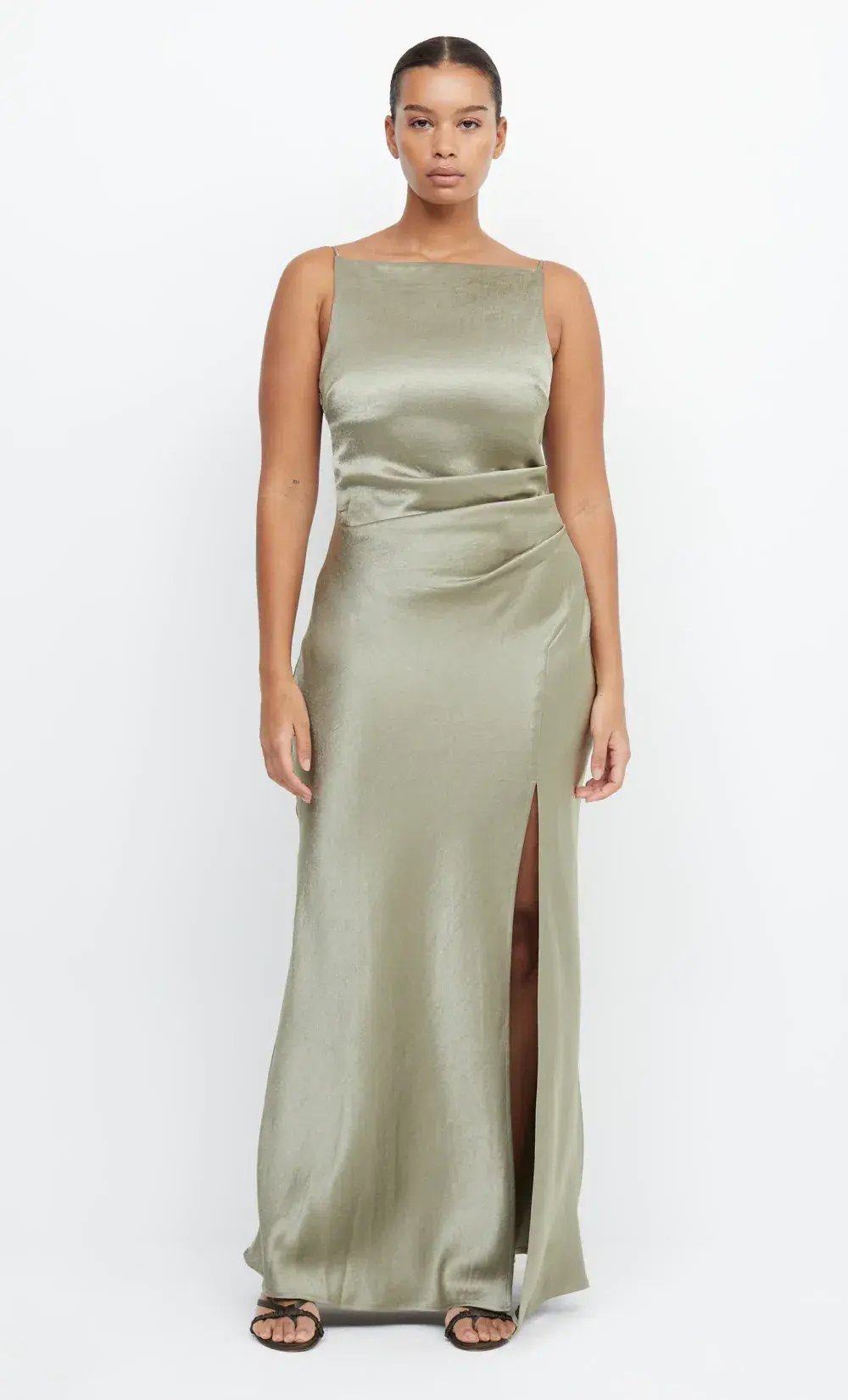 Bec & Bridge The Dreamer Maxi Dress Sage Size 10 photo 4