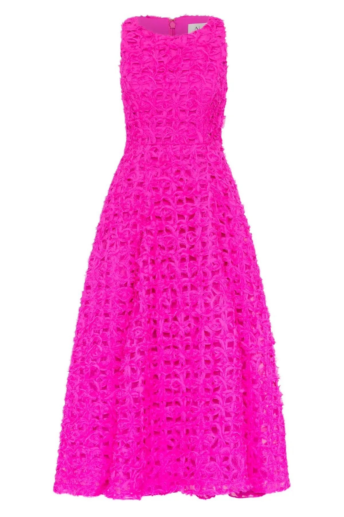 Aje Quintette Midi Dress Deep Magenta Size XXS / AU 4 photo 4