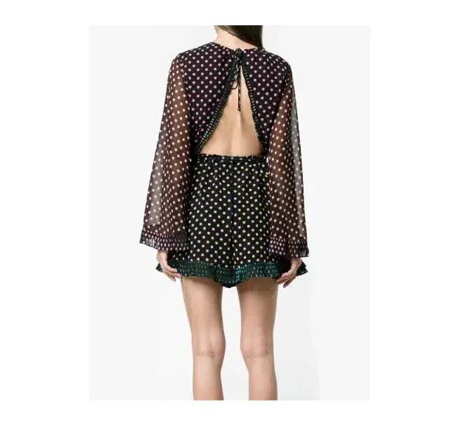 Zimmermann Maples Playsuit in Polka Dots Print Size 1 / Au 10 photo 3