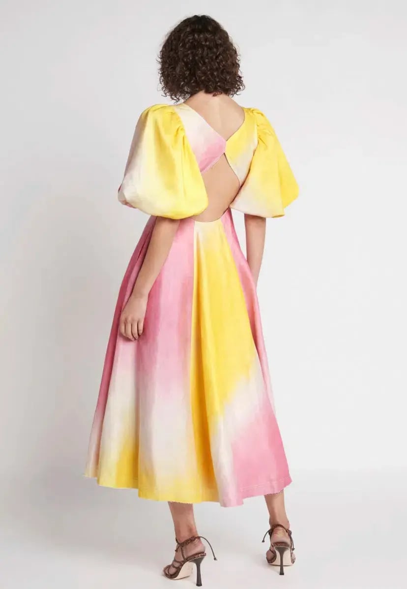 Aje Cloud Burst Midi Dress Multi Size 10 photo 2