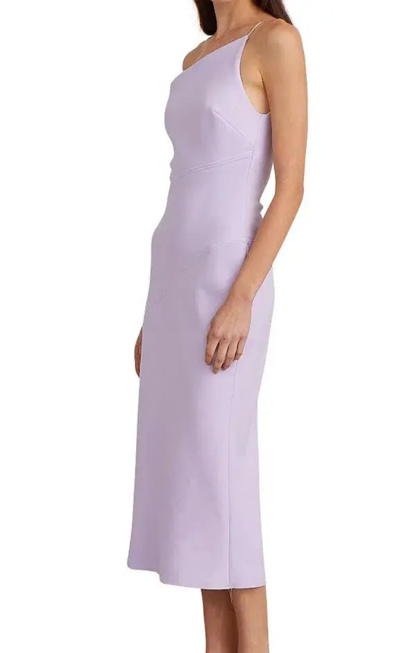Bec & Bridge Araia Asym Midi Dress Lilac Size AU 6 photo 2