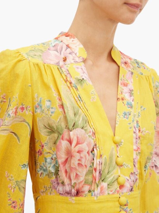 Zimmermann Zinnia Button Front Long Dress photo 2
