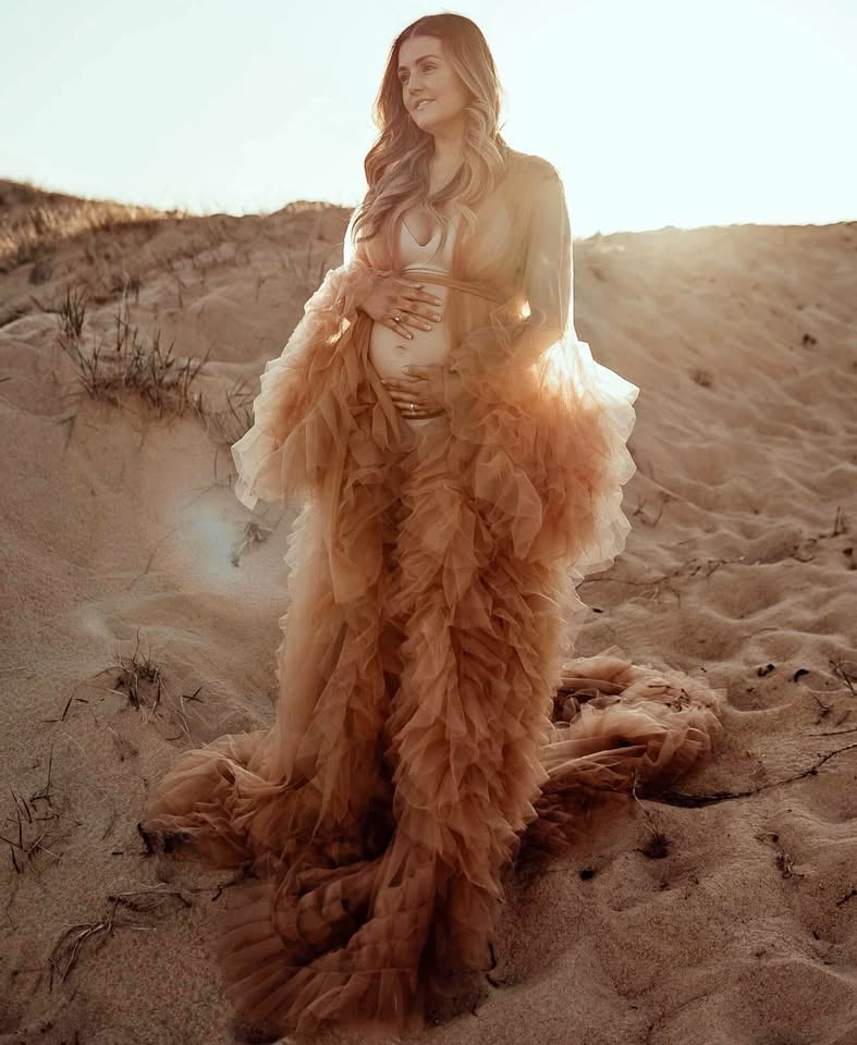 Tulle Robe - Cinnamon - Hire Only photo 6