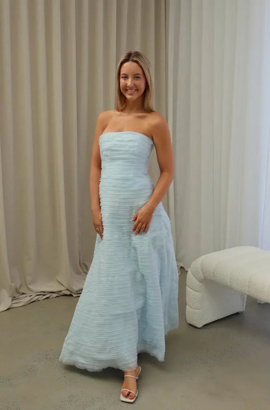 Aje Soundscape Maxi Dress Sea Breeze Size 6 photo 2