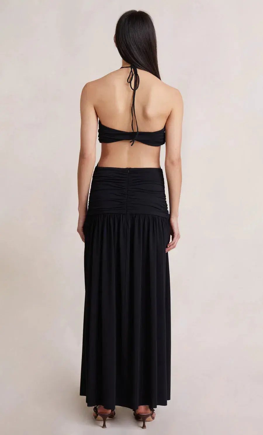 Bec & Bridge Adaline Cut Out Maxi Dress Black Size AU 8 photo 3