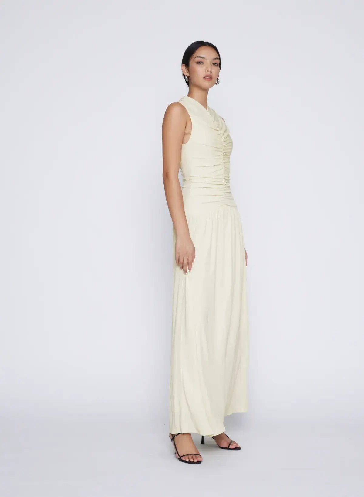Anna Quan Fleur Midi Dress in Vanilla Size 14 photo 3
