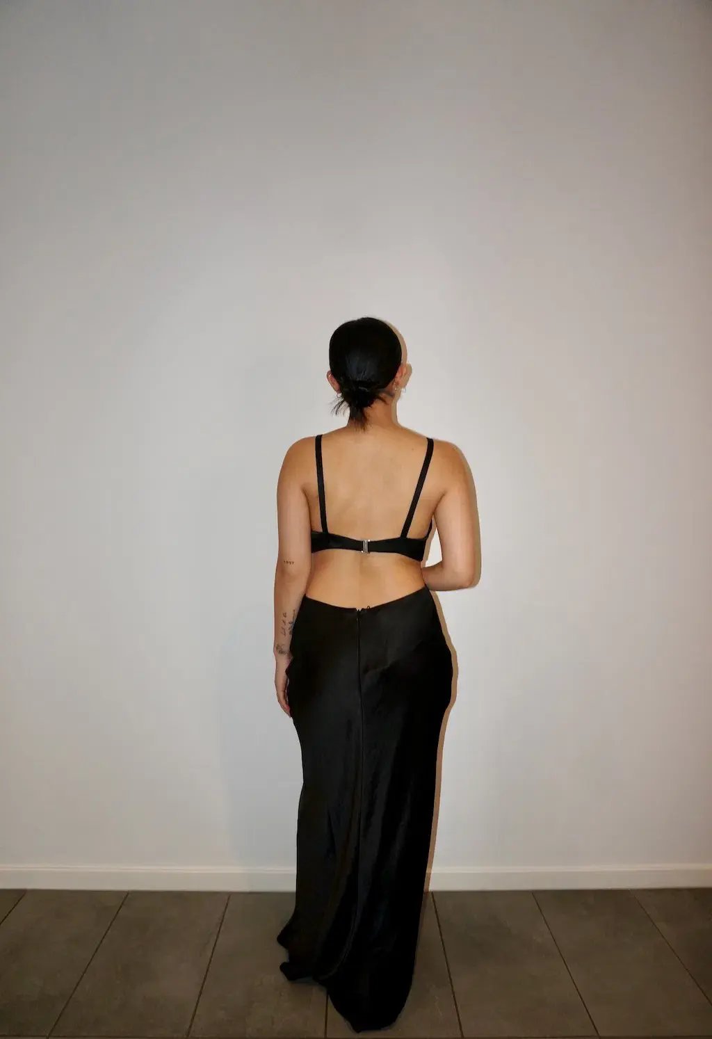 Bec and Bridge Felix V Maxi Dress Black Size 10 photo 3