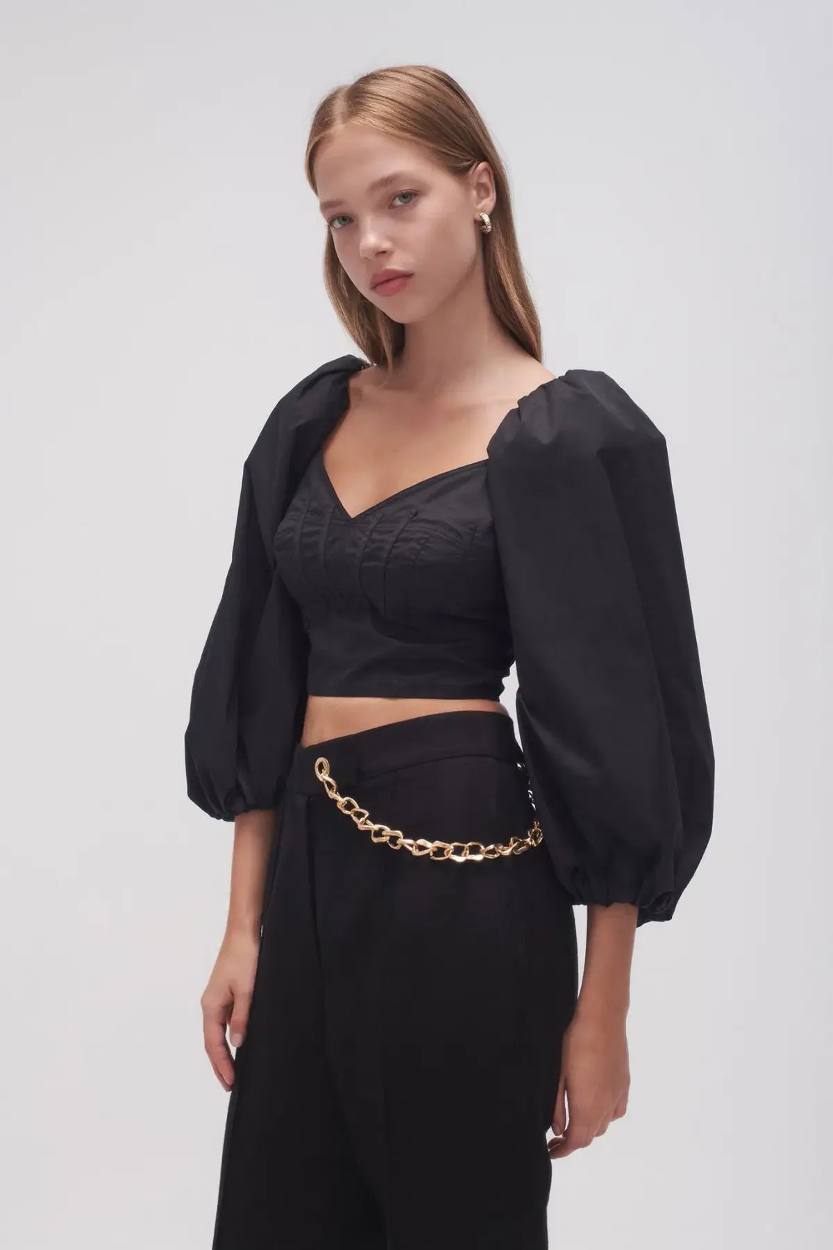 Aje Hester Corsetted Top Black Size 10 photo 4