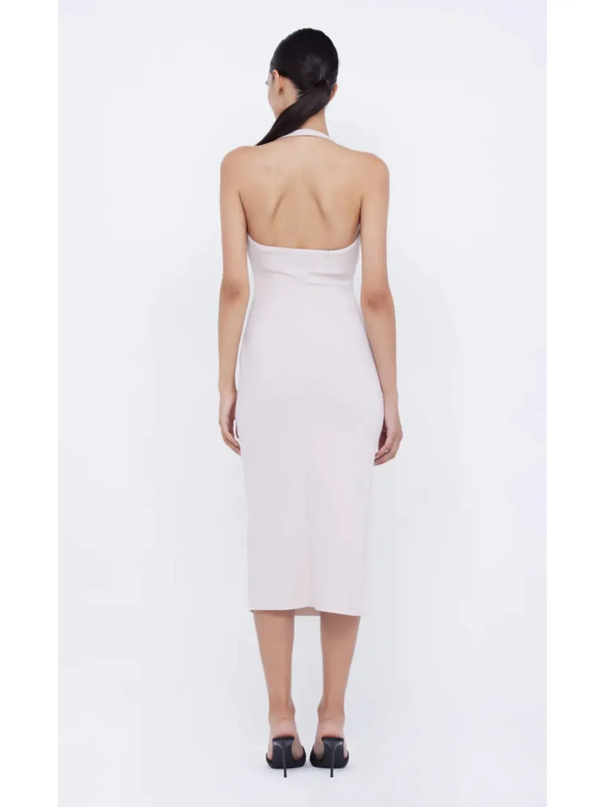 Bec & Bridge Cyndie Halter Midi Dress in Vanilla Bean Size AU 8 photo 3