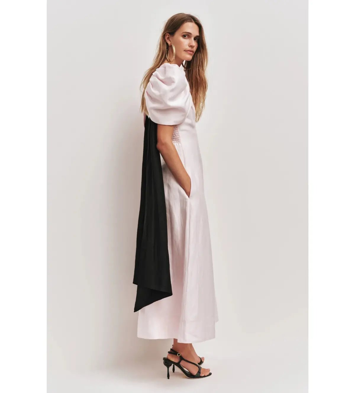 Aje Bisou Midi Dress Pastel Pink Size AU 10 photo 3