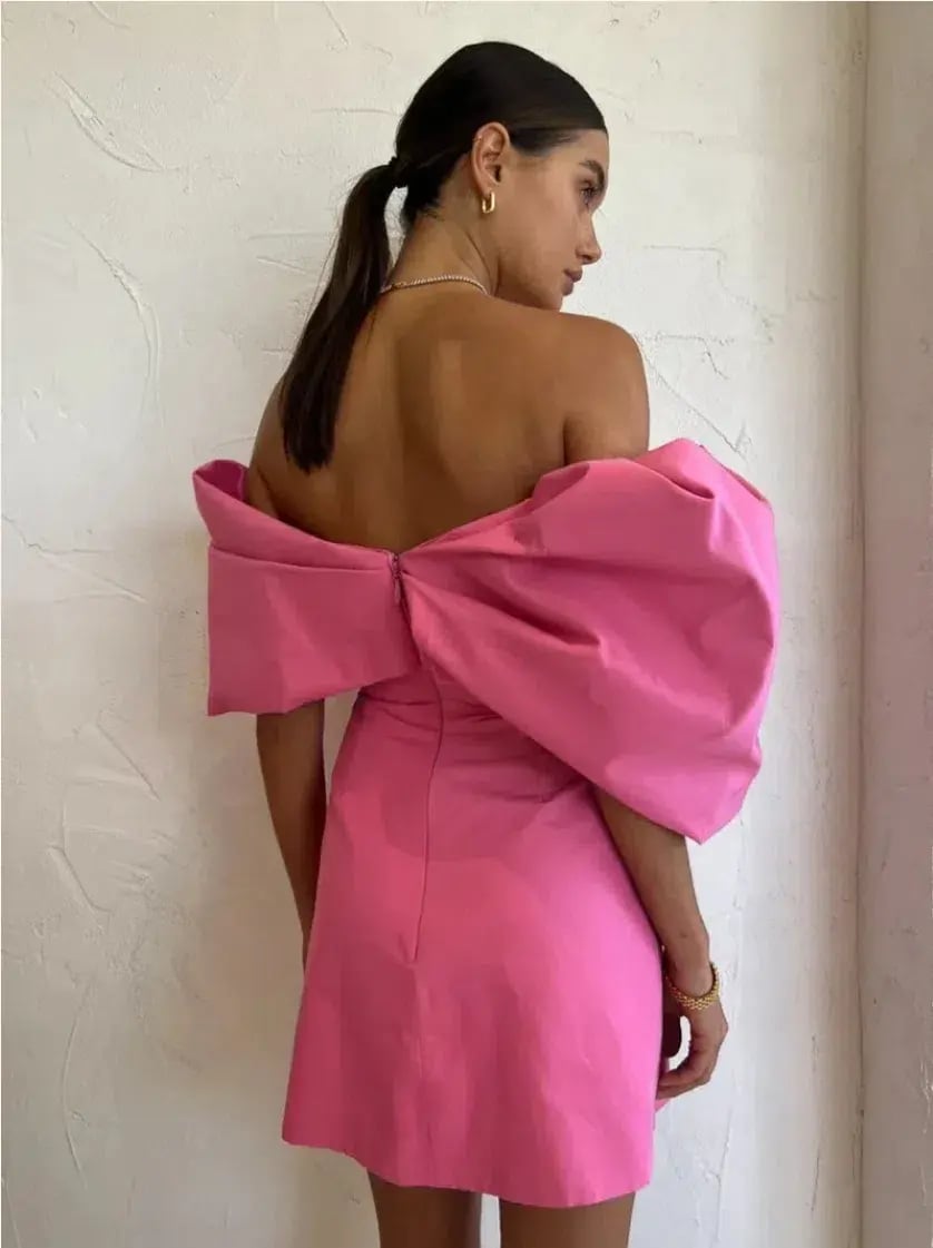 Rachel Gilbert Xavier Mini Dress Pink Size 3 / AU 12 photo 3