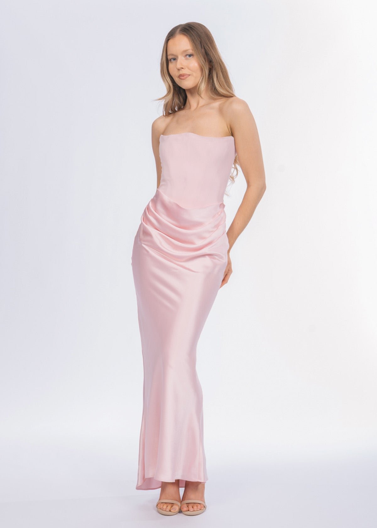Persephone Corset Dress in Rose photo 2