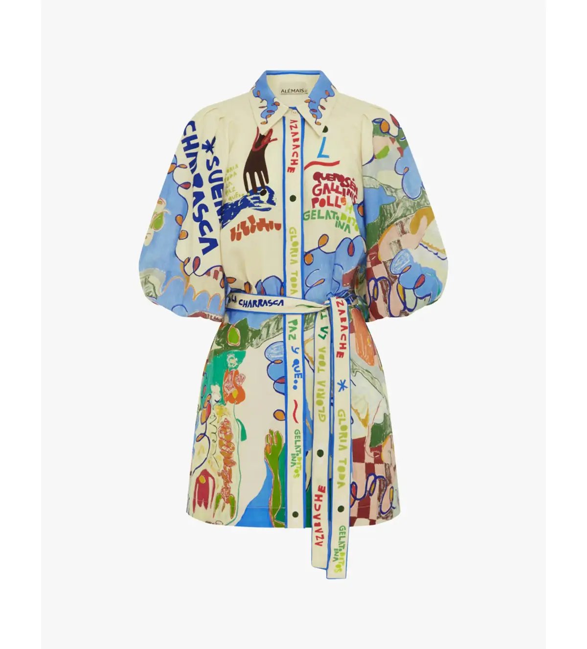 Alemais Nadia Mini Shirtdress Size 12 photo 4