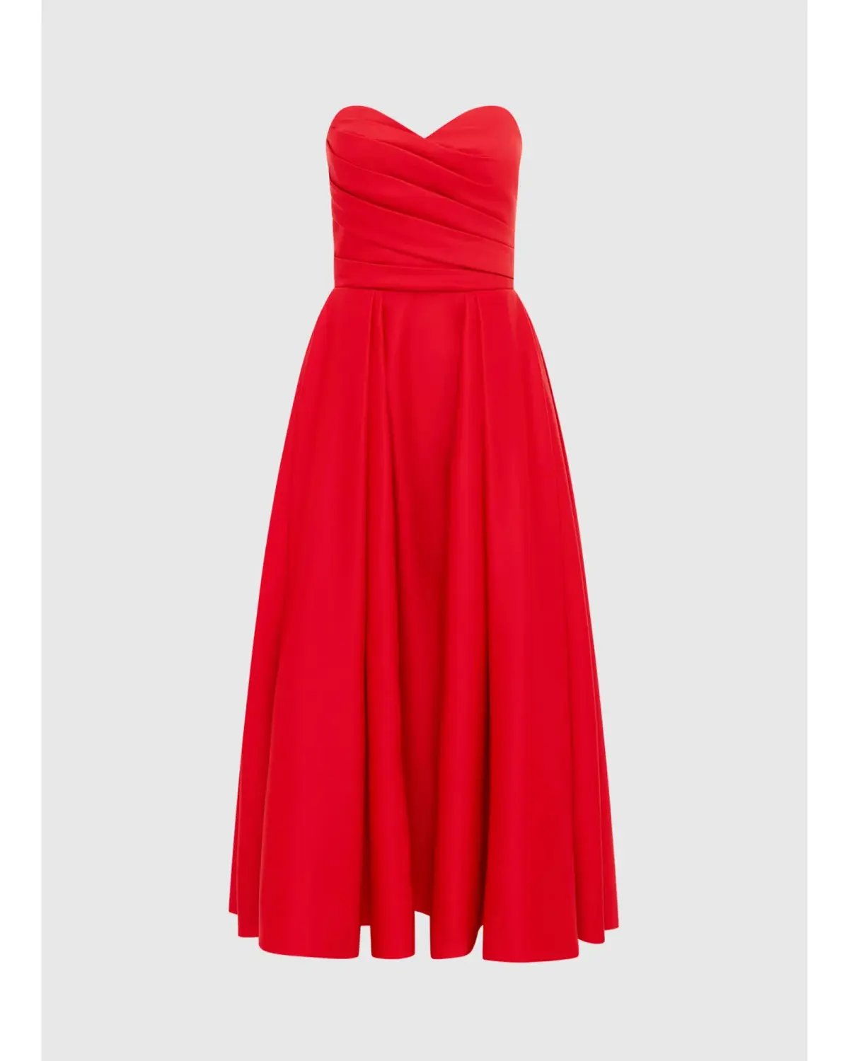 Leo Lin Jessica Bustier Gown Red Size AU 10 photo 3