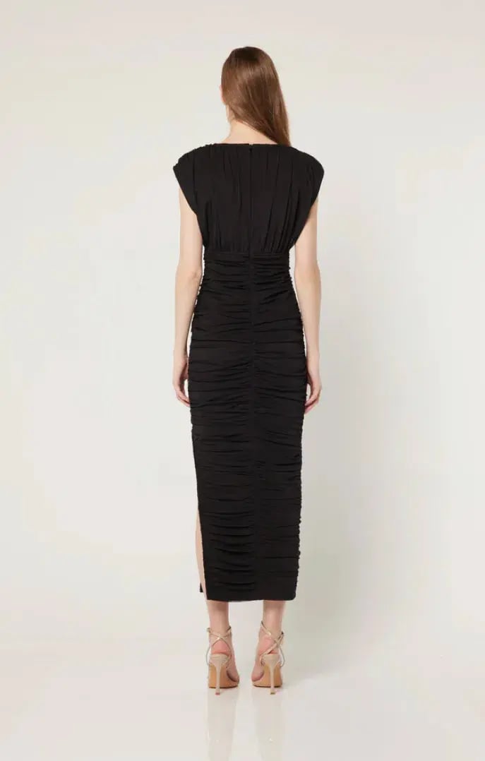 Elliatt Lori Midi Dress Black Size XS / Au 6 photo 2