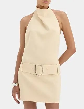 Sir The Label Sabina Belted Mini Dress Butter Size 10 photo 2