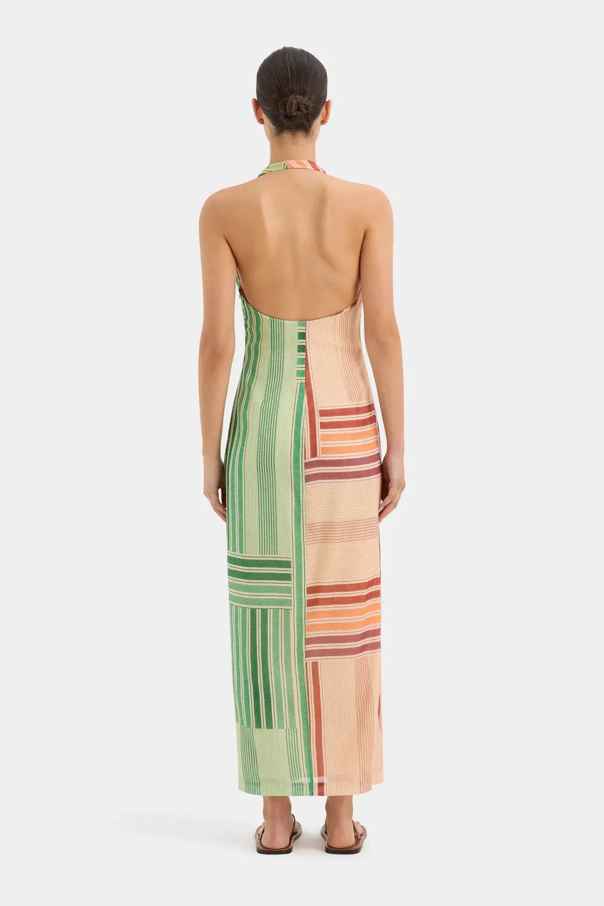 Sir the Label Marisol Twist Midi Dress Multi Print Size 8 photo 2
