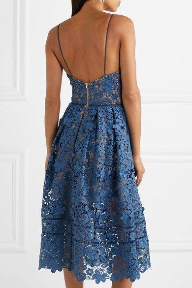 Self Portrait Azealea Dress Blue Size 14 photo 2