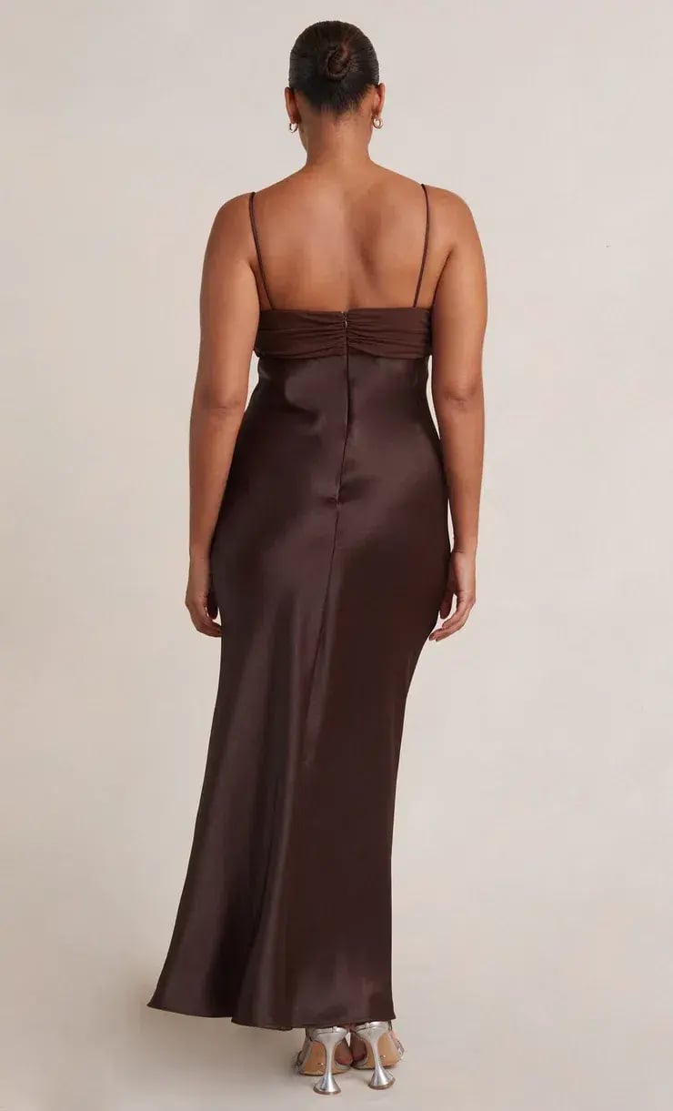 Bec & Bridge Julieta Maxi Dress in Chocolate Brown Size 14 photo 3