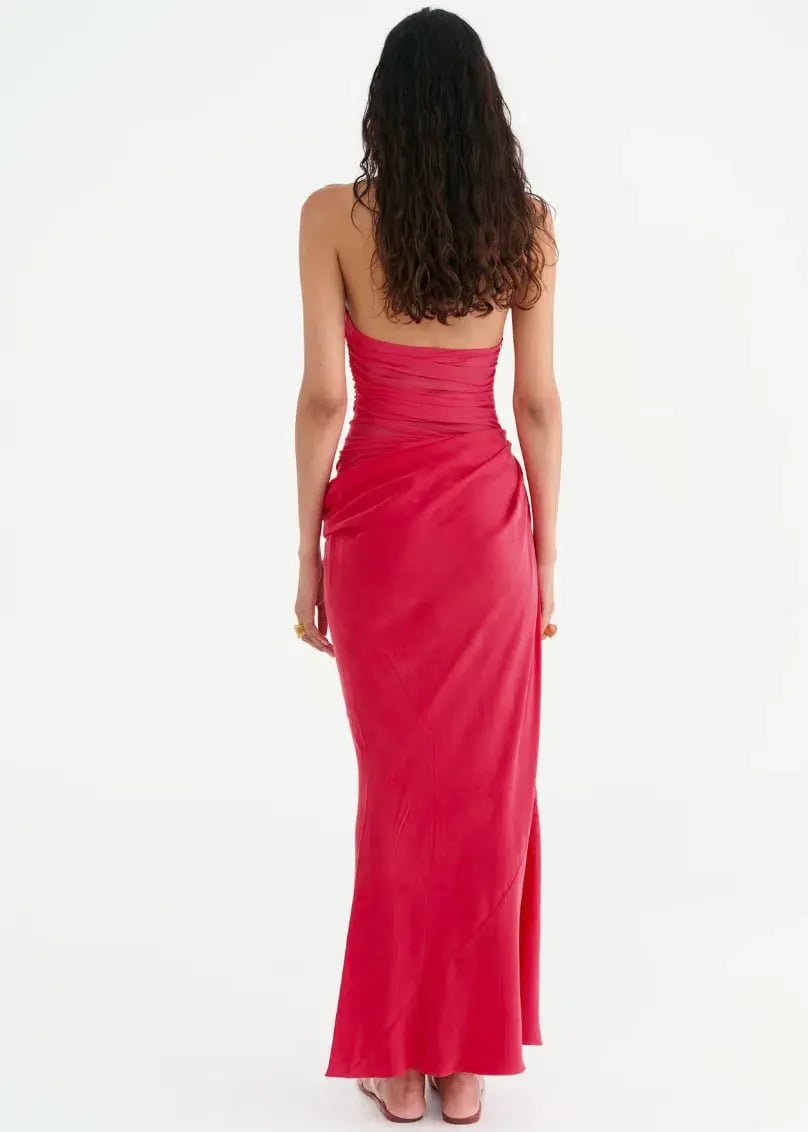 Benni Maxi Dress Pink Size 10 photo 3