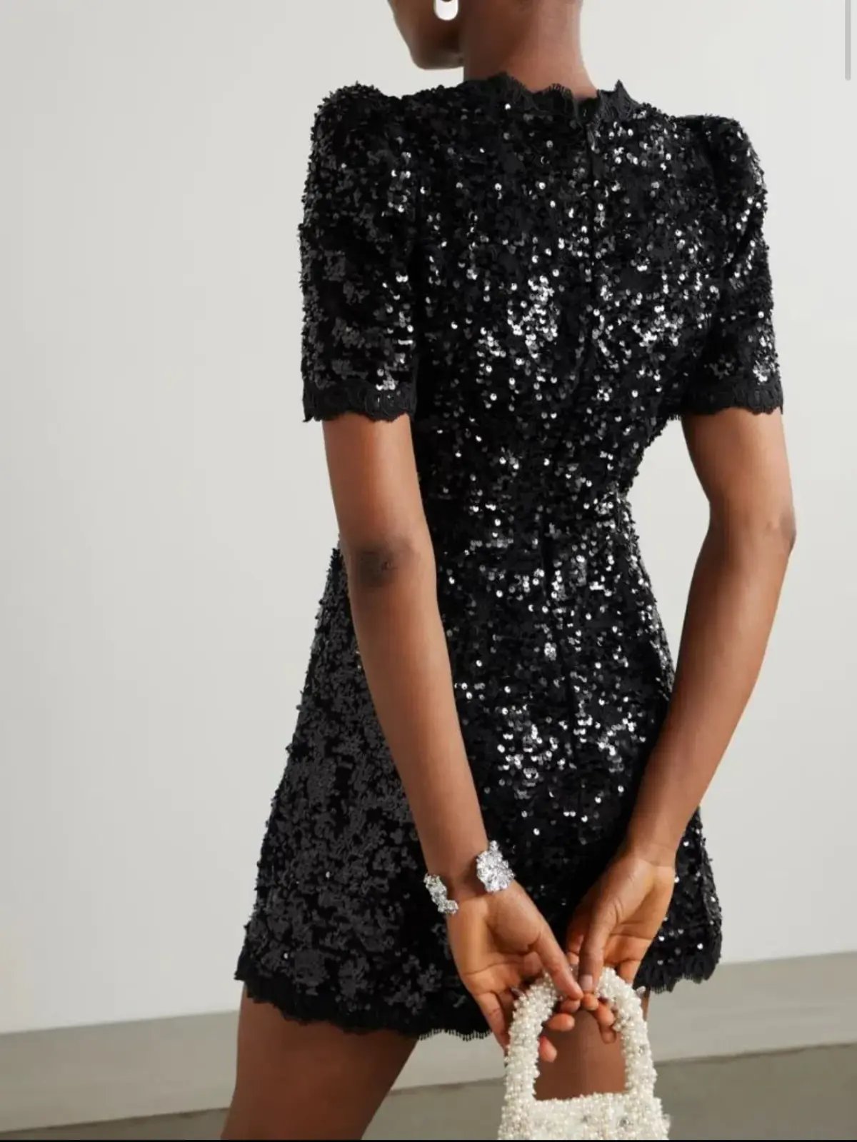 Rebecca Vallance Diana Bow Mini Dress Black Size AU 12 photo 2