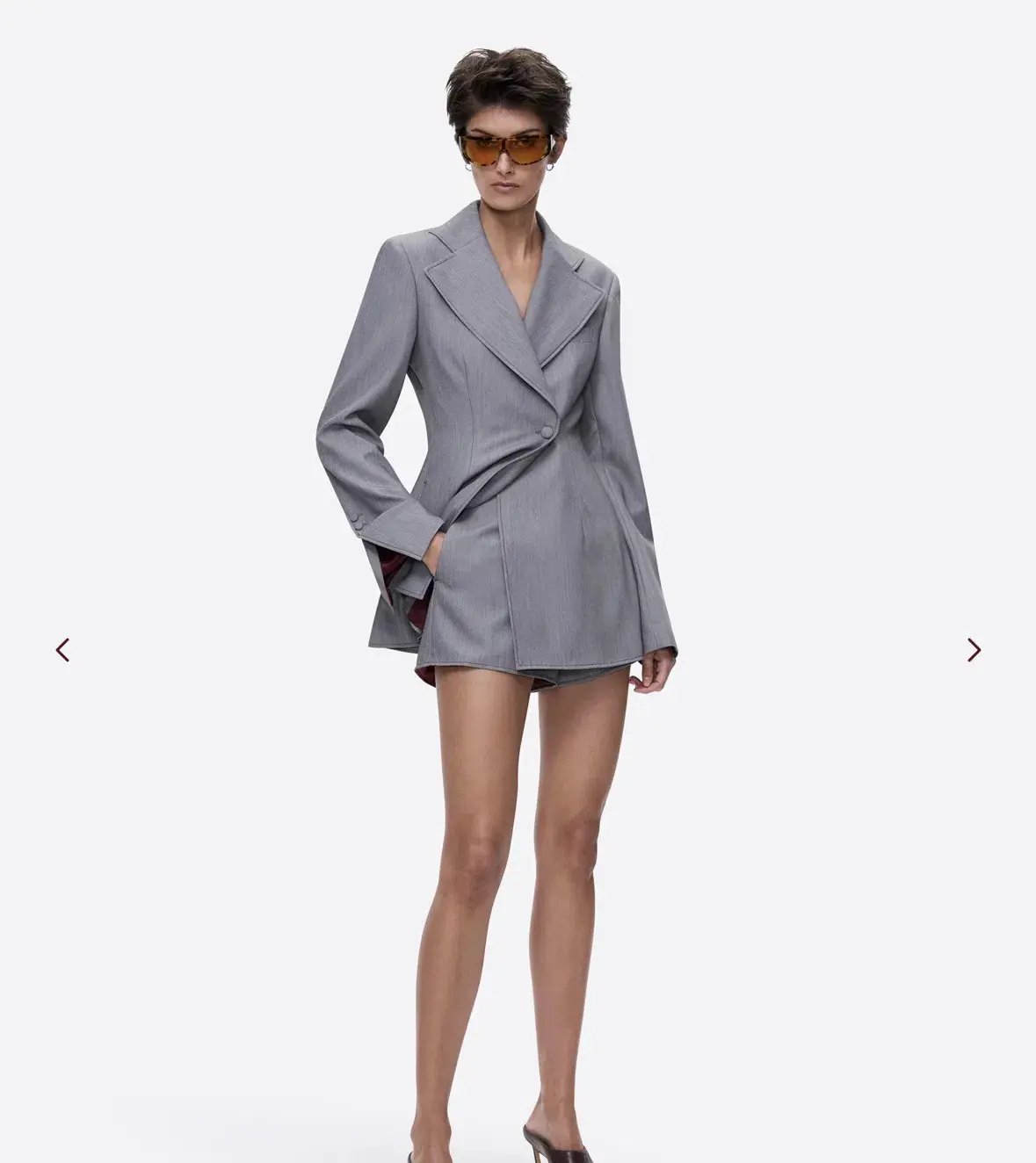 Deering Stitch Me Up Blazer & Shorts Mini Grey Size AU 14 photo 4