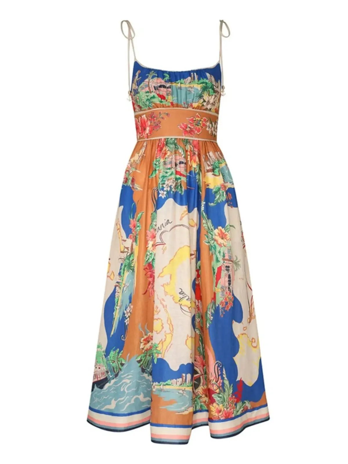 Zimmermann Alight Picnic Dress Nautical Map Size 2 / AU 12 photo 4