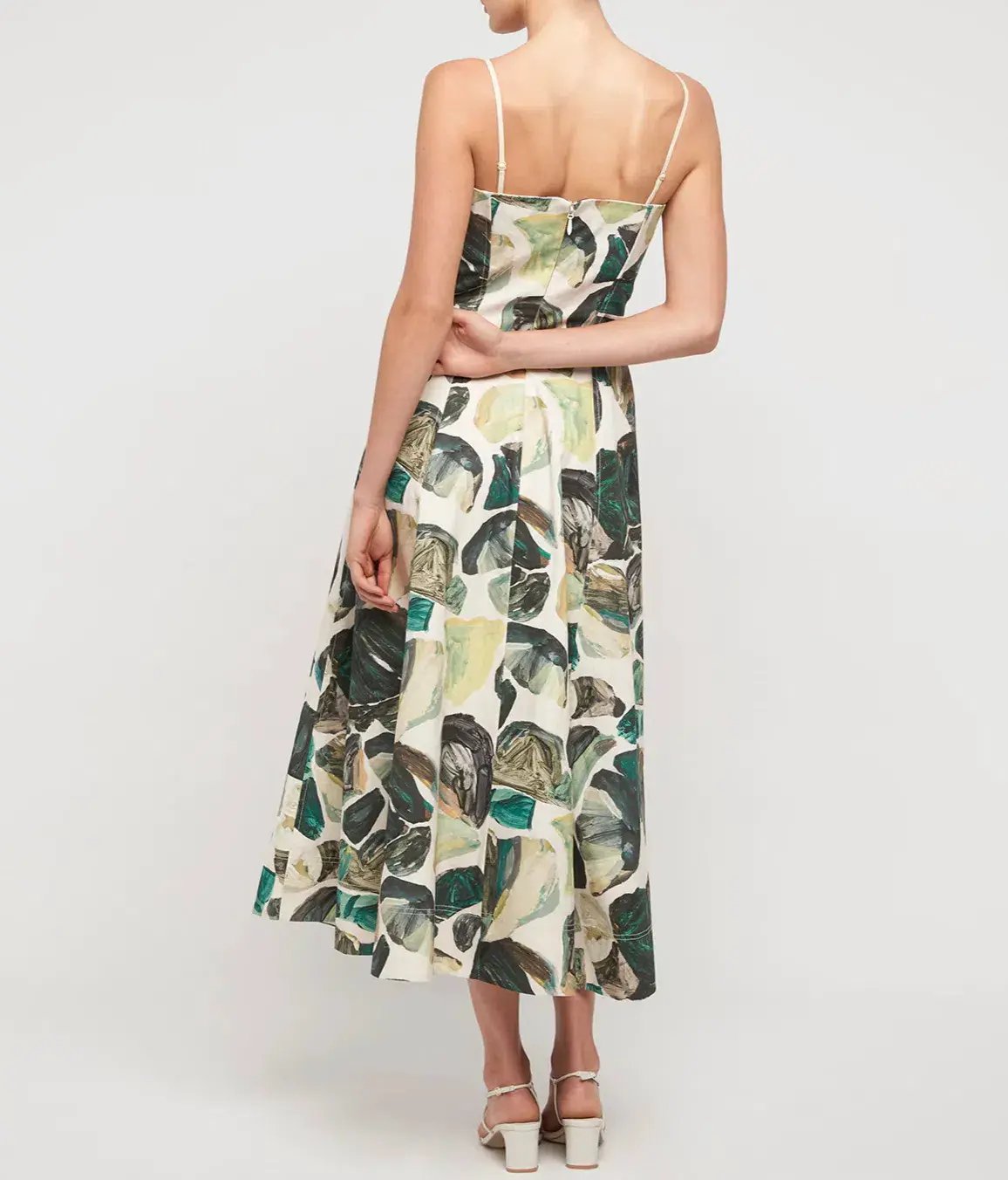 Alemais Siena Bandeau Midi Dress in Green Size 6 photo 2