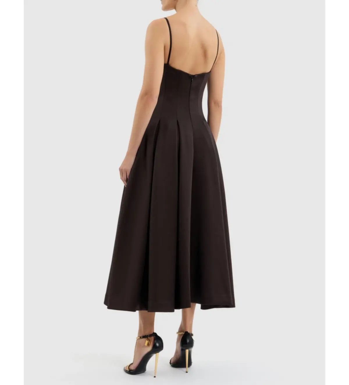 Rebecca Vallance Saskia Midi in Chocolate Size AU  8 photo 3