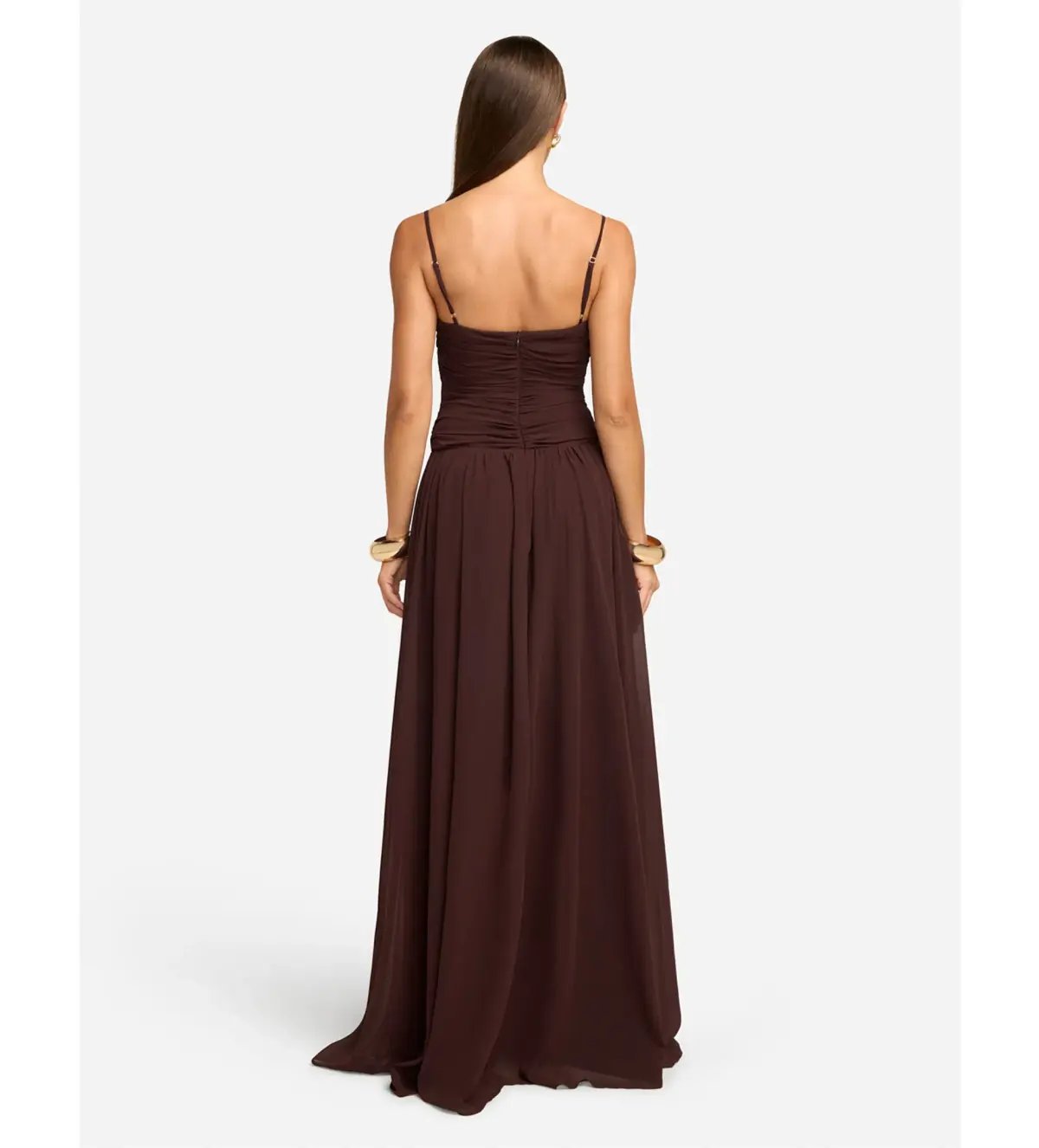 Runaway The Label Camille Maxi Dress in Brown  Size XS/ AU 6 photo 5