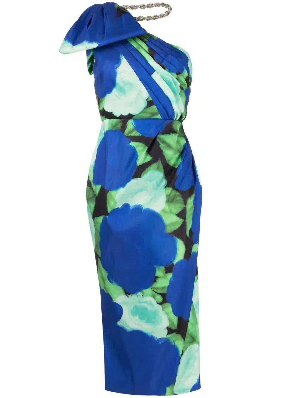 Rachel Gilbert Fauve Midi Dress Electric Floral Print Size 1 / AU 8 photo 5