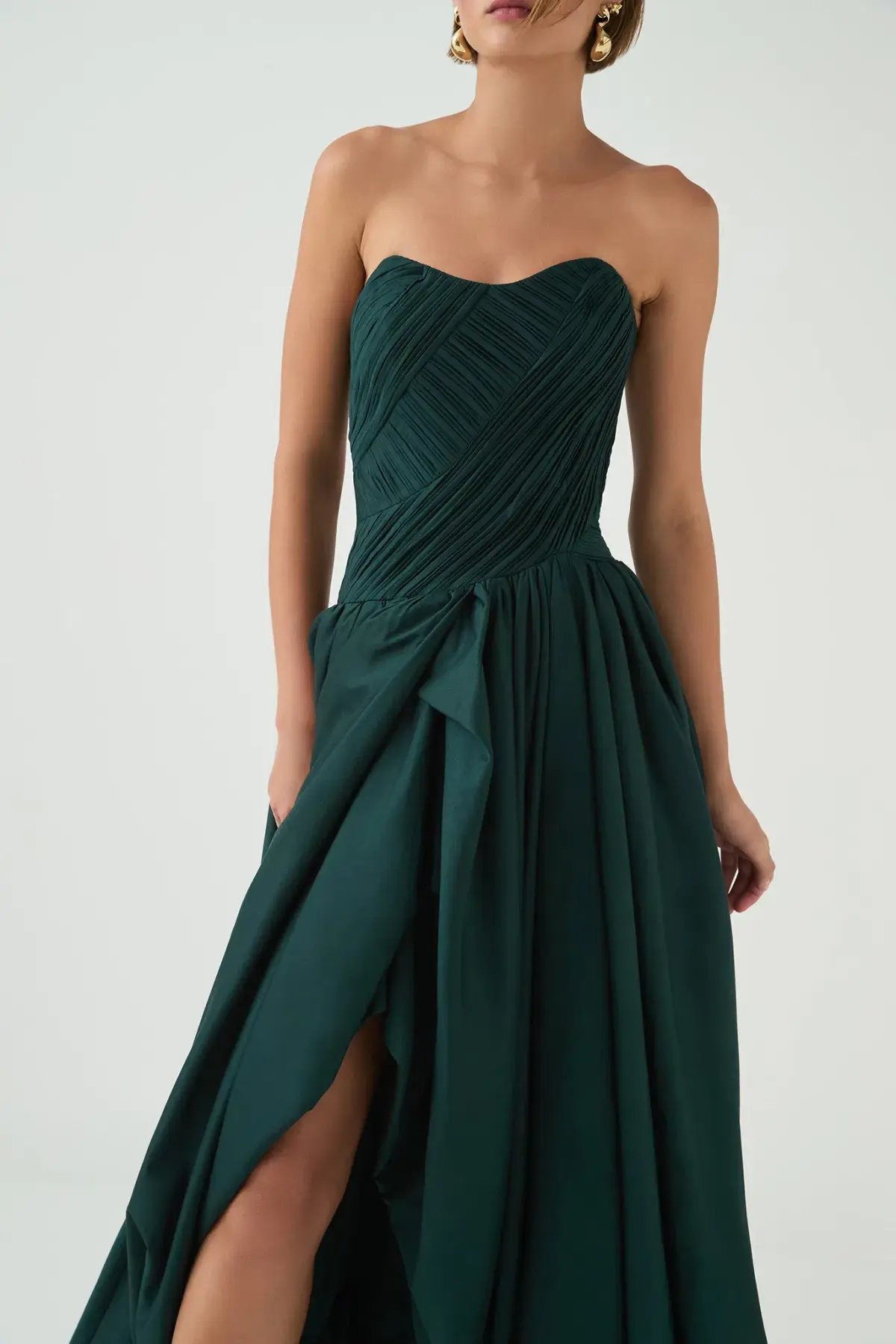 Aje Spatial Maxi Dress in Bonsai Green Size 10 photo 4