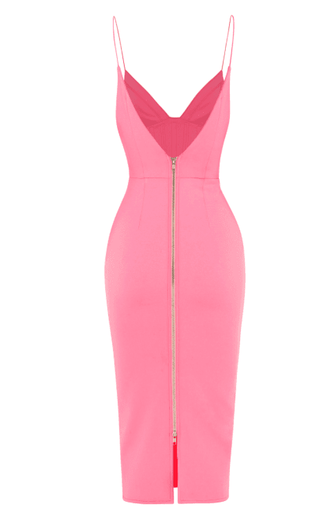 Alex Perry Ivy Stretch Dress Pink Size 8 photo 3