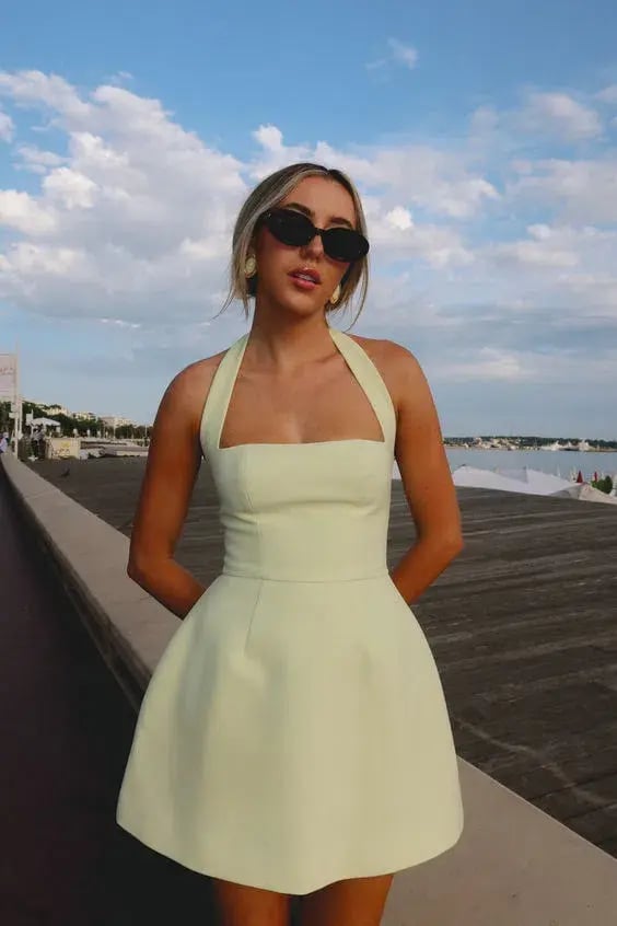 Odd Muse The Ultimate Muse Structured Mini Dress Lime Cream Size S / AU 8 photo 8