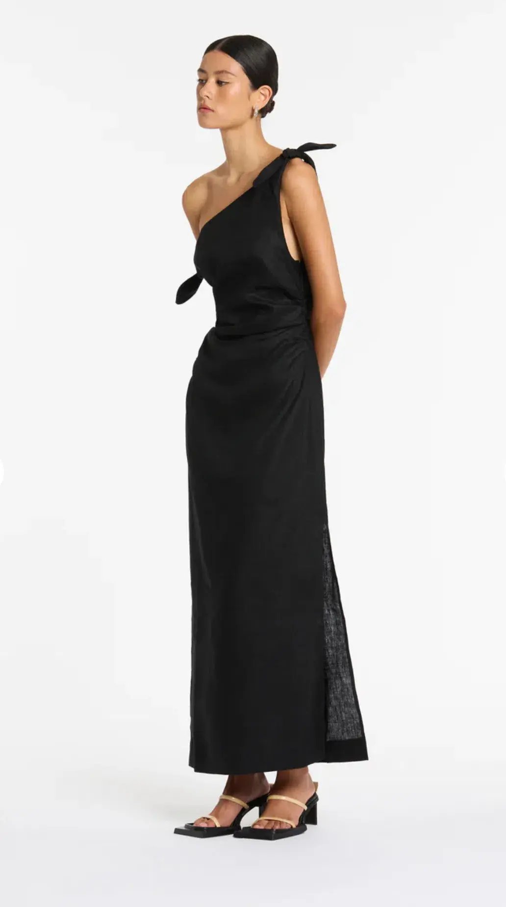 Sir The Label Bettina Off Shoulder Dress In Black Size 3 / AU 12 photo 4