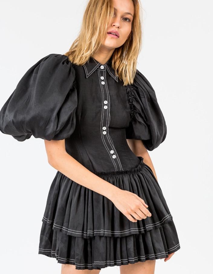 Aje Alice Mini Dress Black Size 10 photo 2