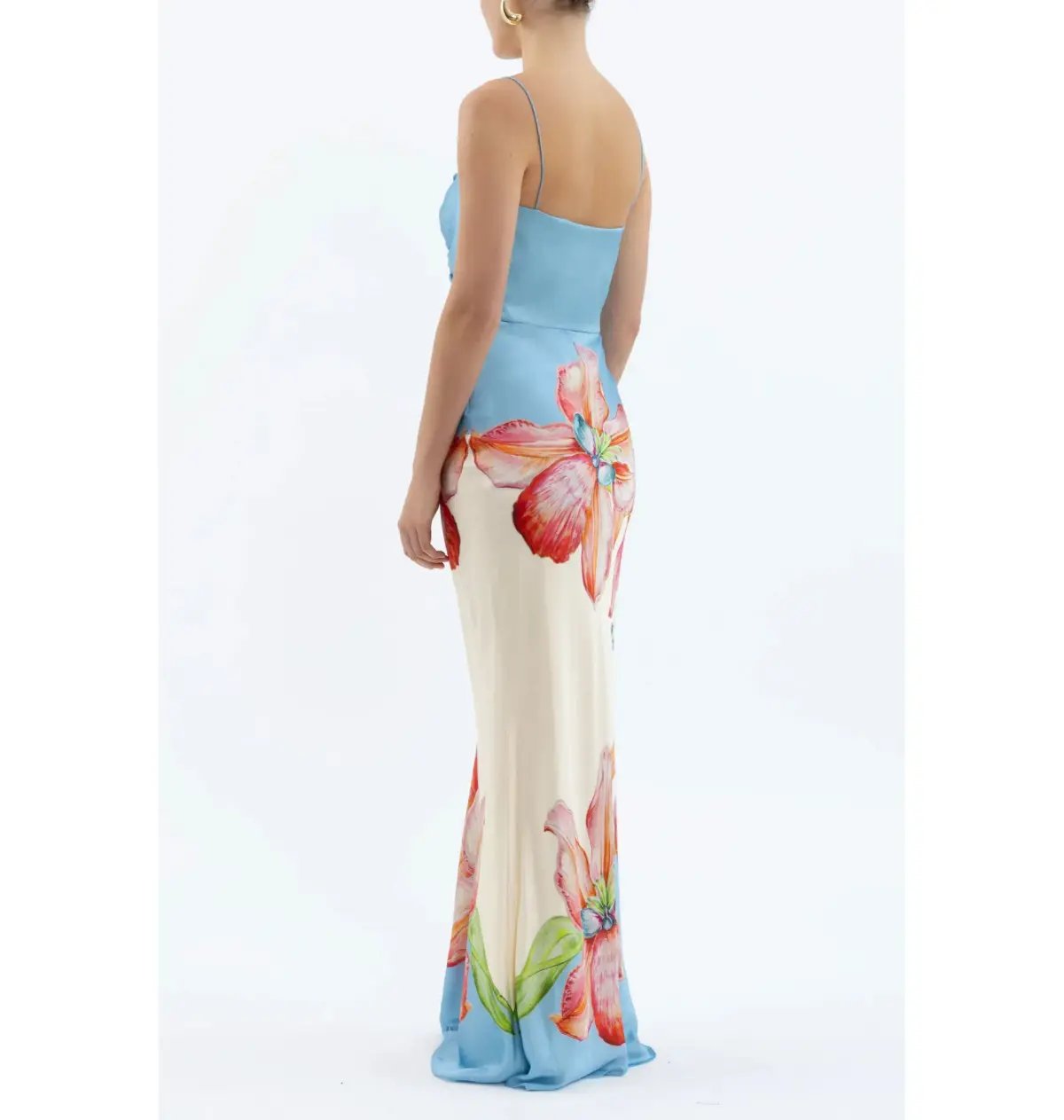 Rebecca Vallance Orchid Oasis Strap Gown Print Size AU 10 photo 2