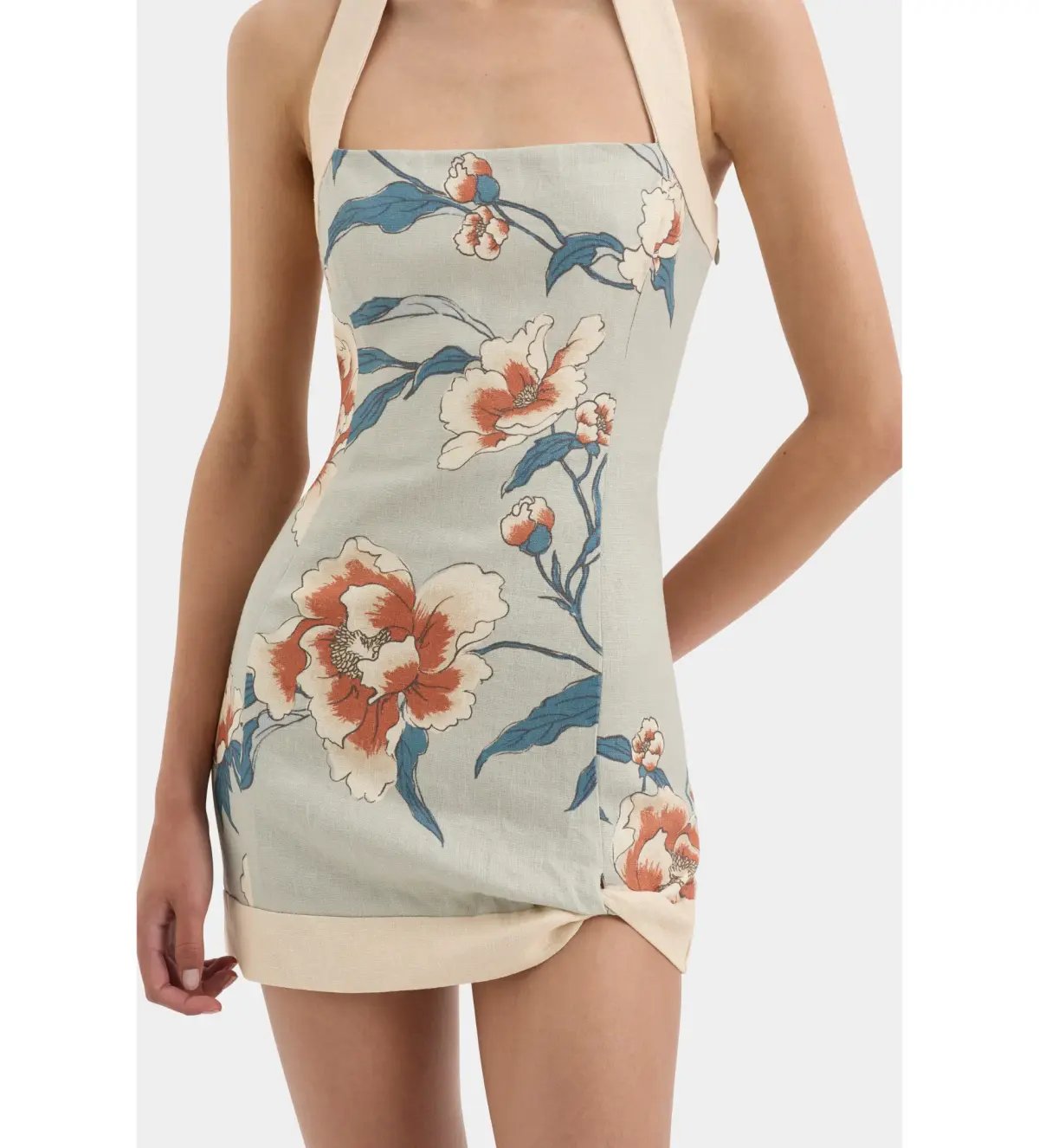 Sir The Label Roisin Mini Dress Bloom Floral Size 10/M photo 4