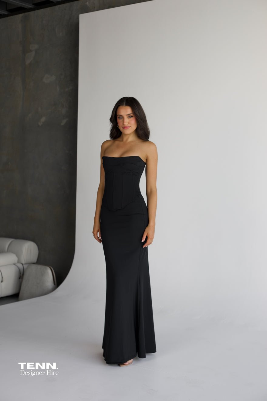 HNTR The Label Louie Gown - Black photo 3