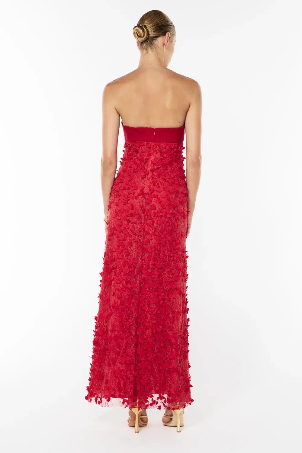 Manning Cartell Enchantment Balconette Maxi Dress Scarlet Red Size 4 photo 3