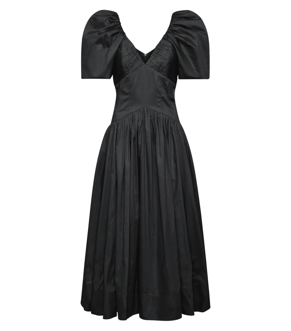 Aje Gabrielle Plunge Midi Dress Black Size AU 16 photo 3