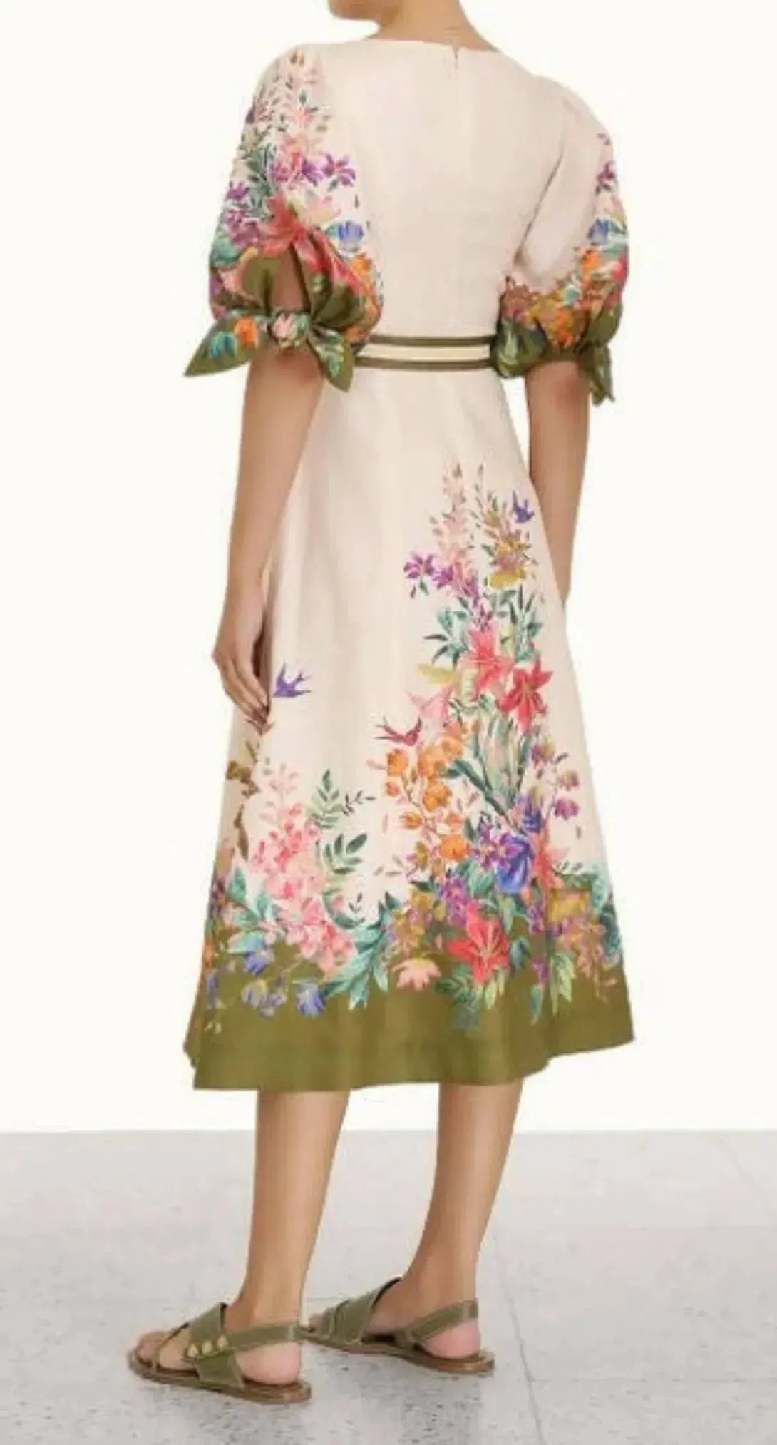 Zimmermann Tropicana Belted Floral-Print Linen Dress photo 4